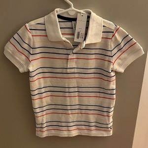 Never worn boys size 5 multicolored polo shirt.